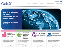 Tablet Screenshot of en.gaiax.com
